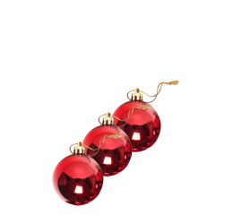 NATAL BOLA LISA 6CM NTB1004 VM C/3